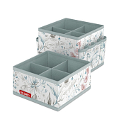 "VALIANT" BOTANIC Набор органайзеров - трансформеров 2шт, 15х15х12см, 15х15х7см