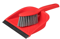 Набор "Rimo" щетка-сметка с совком, 31,4x22,5x7,5см, цв.красный