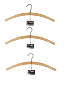 Вешалка "Bamboo" бамбуковая, Набор 3шт. 43х8х14.8см 9000WHK