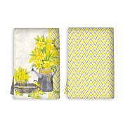 Набор кухонных полотенец "Мимозы" 2шт., 45х60см