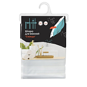 "Fresh Code" Штора для ванной "Сканди" 180х180см, цв.белый