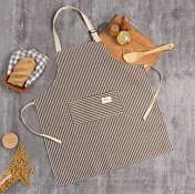 Фартук 70х65см, цв.коричневый