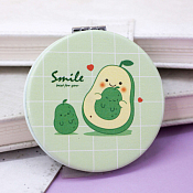 Зеркало "Smile avocado.Three" d=7,2см