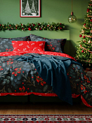 Комплект постельного белья "Рябина" евро, 50х70см, полисатин