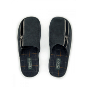 "Forio" Тапочки мужские "Клетка.Синие" размер 42