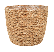 Кашпо плетеное "Сафари" d=21,5см, h=19,5см, цв.натуральный