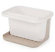 Подставка для моющих средств 21,5х15х13см цв.бело-бежевый