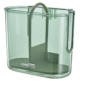 Подставка для столовых приборов 16,3х9,3х14см, цв.зеленый