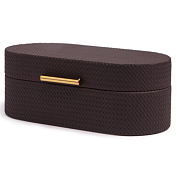 Шкатулка декоративная "Каролин" 25х12,8х9см, цв.коричневый