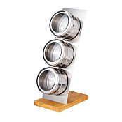 Набор для специй на магнитах 4пр. с подставкой 23х12х9см