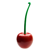 "Qualy" Ерш с подставкой "Cherry" 14,3х38,5х14,3см, цв.красный