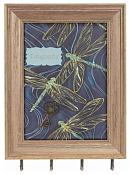 Ключница "Стрекозы" 22х3х30см