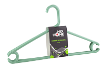 Н-р вешалок пластик. 41х21см, 5шт., цв.дымно-зеленый