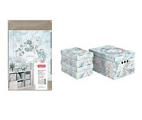 "VALIANT" BOTANIC LIGHT Набор коробов 3 шт, 1 шт-25х33х18,5см, 2 шт-16,5х25х9см