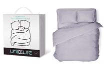 "Uniqcute" Комплект постельного белья "Selenite" евро, 50х70см, цв. серый, поплин