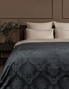 "Absolute" Плед "Elite.Дамаск" 150х200см, цв.тёмно-серый