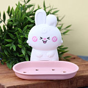 Мыльница настенная "Rabbit" 14х9х1,5см