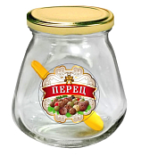 Банка для хранения специй "Перец", 260мл. с кр. и ложкой