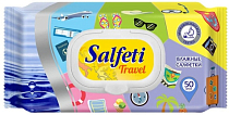 "Salfeti" Влажные салфетки "Travel" с защитным клапаном 50шт.