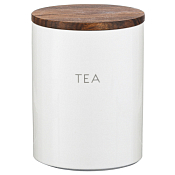 "Smart Solutions" Tea" Банка для хранения 0,65л, 10х13см цв.белый