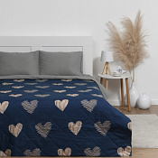 "LoveLife" Покрывало "Golden hearts", 180х210см