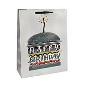 Пакет бумажный "Happy Birthday" 40х30х12см