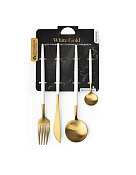 "White Gold" Набор столовых приборов 4пр.