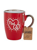 "Флирт" Кружка "Ты Я" 300мл, цв.красный