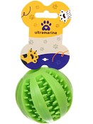 Игрушка-зубочистка для собак "Мяч" 5см, цв.желтый