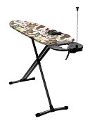 "НИКА" Доска гладильная "Haushalt P" осн. термостойкий пластик, 122х40см, цв.haushalt flower