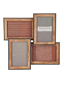 Фоторамка настенная "Classica Forward" на 4 фото 10х15см, цв.коричневый