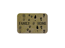 "SUNSTEP"Familia" Коврик придверный "Следы" 45х75см