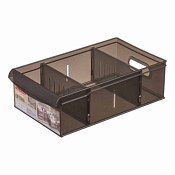 "Econova" Органайзер с разделителями "Optima" 2,6л, 26.6х15х8,7см, цв.коричневый