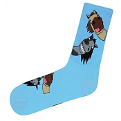 Носки "Лошадь", цв.голубая, размер 36-41