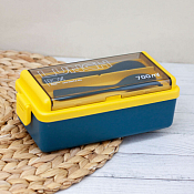 Ланч-бокс "Life every day" со столовыми приборами 20х9,5х7,5см