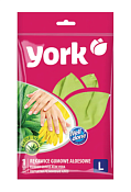 "YORK" Перчатки хозяйственные "Алоэ", ароматизированные, размер L