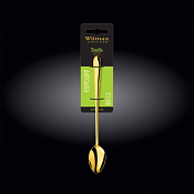 WILMAX "Stella" Ложка для коктейля 19,5см цв.золотой, блистер