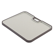 "Smart Solutions" Ness" Доска разделочная 34х28см, цв.светло-серый с слив. кантом