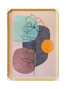 Декор. изобр. "Цветок в акварели" 50х70х3,5см