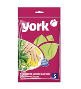 "YORK" Перчатки хозяйственные "Алоэ", ароматизированные, размер S