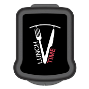 Бутербродница "LUNCH TIME" пластик 17х13х4,2см, цв.черный