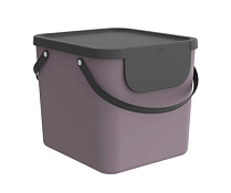 ALBULA Контейнер для сортировки мусора 40л, 39,8х35,5х33,9см, цв.пурпурный/антрацит