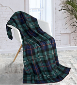 Плед "Дамфрис" 150х200см, цв.зеленый, флис