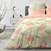 "Волшебная ночь" Комплект постельного белья " Hydrangea" 2сп, 70х70см, ранфорс