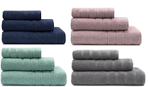 Набор полотенец "Стрикт" 30х60см, 50х80см, 70х130см, цв.ассорти