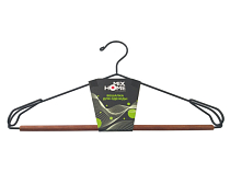 "Loft black" Вешалка металл.дерево 41х3,6х22см, цв.черный