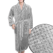 Халат "Велсофт соты" мужской цв.серый, размер 52