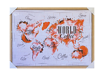 Декор. изобр. "World coffee" 50х70х2,7см