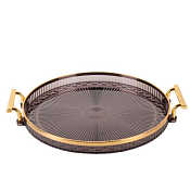 Поднос сервировочный с ручками 27см