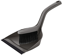 Набор "Rock'n'Roll" щетка-сметка с совком с длин.ручкой, 37х24х21см, цв.антрацит